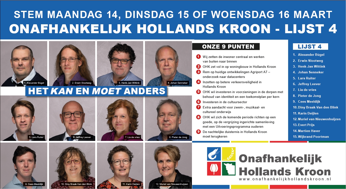 De verkiezingsvideo’s van Onafhankelijk Hollands Kroon